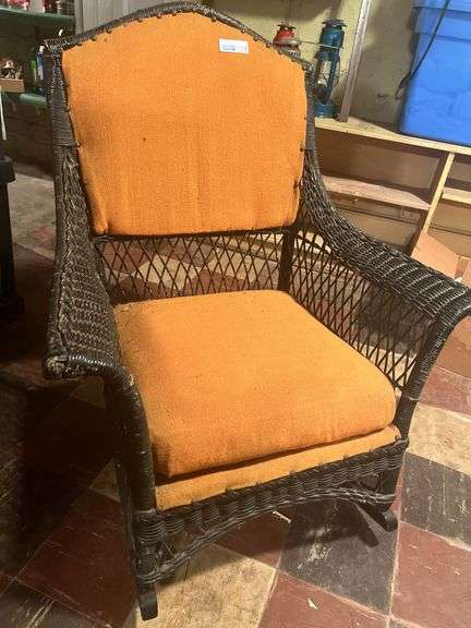Antique Wicker Rocker - Auction Ohio
