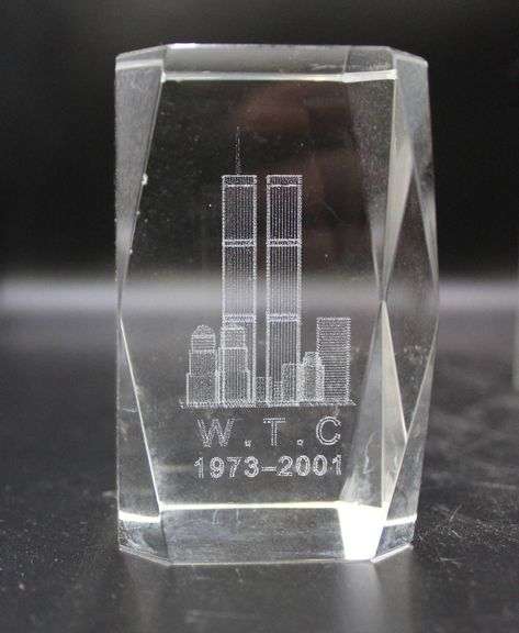 Statue of Liberty Figurine by Danbury Mint and World Trade Center Crystal Keepsakes