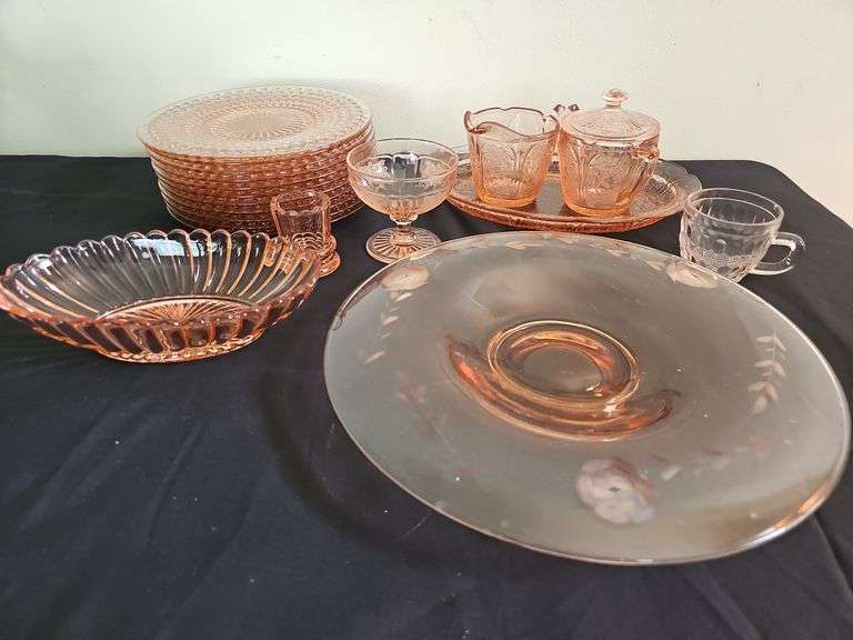 Pink Depression / Pink Glass lot