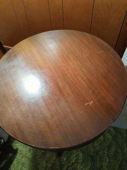 Antique Drum Table with Drawer Auction Ohio