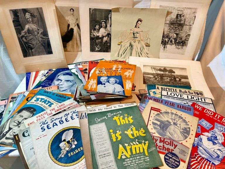 1930s and '40s Sheet Music Including Military.