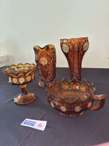 Amber Glass - 4 pieces