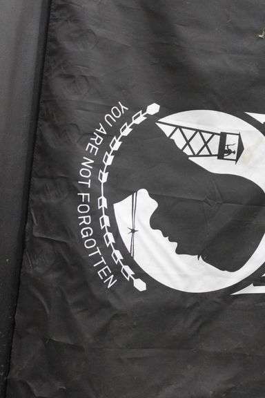 POW-MIA Black Flag with ‘You Are Not Forgotten’ Text
