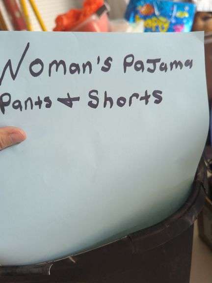 woman pj, pants and shorts
