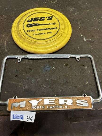 Antique License Plate Cover