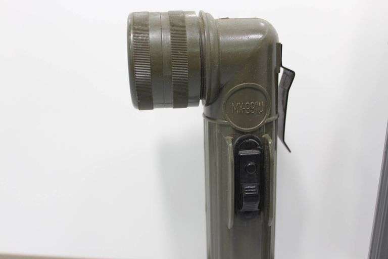 Pair of Military-Style Flashlights with Right-Angle Design