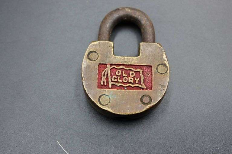 Vintage Padlocks, Including ‘Old Glory’ and Combination Lock