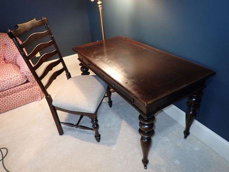 Paula Dean Home - Solid wood 2 drawer Home Desk with Beautiful Ladderback Chair Combo!