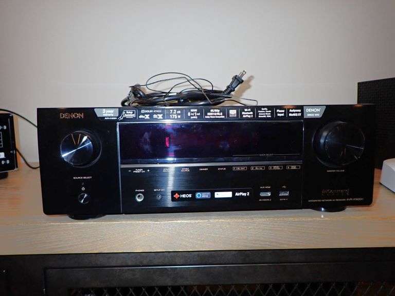 DENON Integrated Network AV Receiver AVR-X1600H w/remote & manual - Like New w/no box