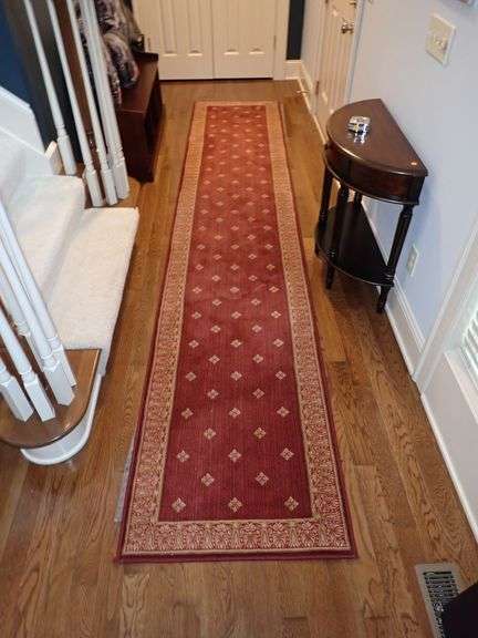 Long Cutsom Runner Rug w/ Carpet Padding 13.5' L 31" W