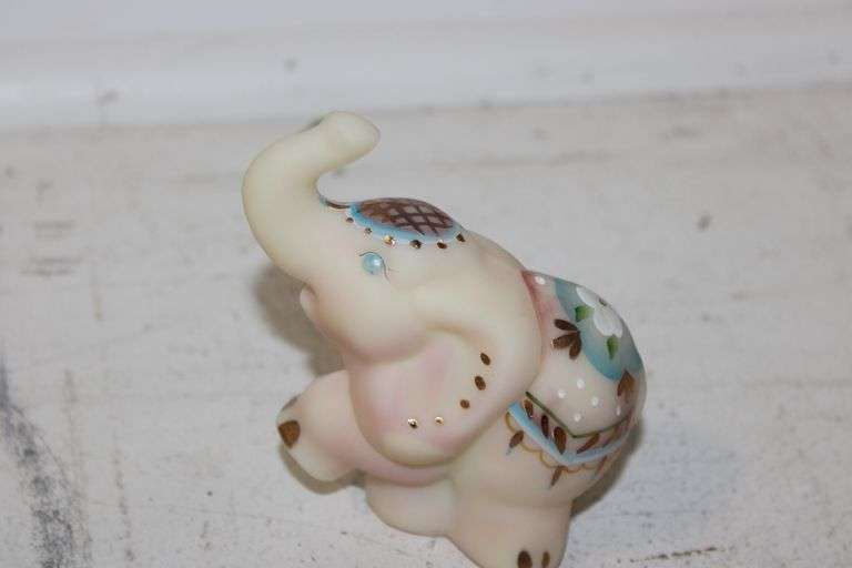 Fenton Satin Glass Elephant