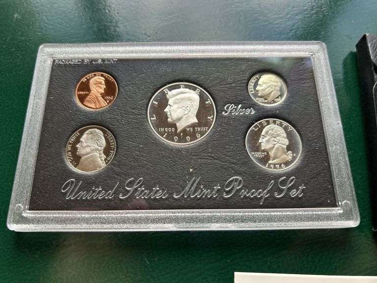 1996 UNITED STATES MINT SILVER PROOF SET visual data 6