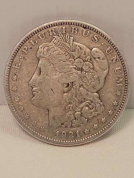 1921 Morgan Silver Dollar-VG