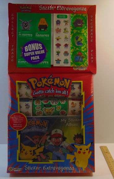 New 1999 Sandylion PokeMon Sticker Extravaganza