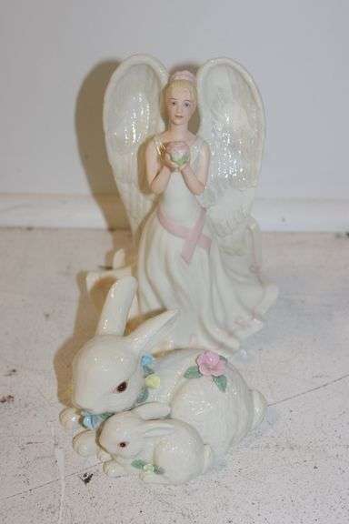 Lenox Angel Figure & Bunnies