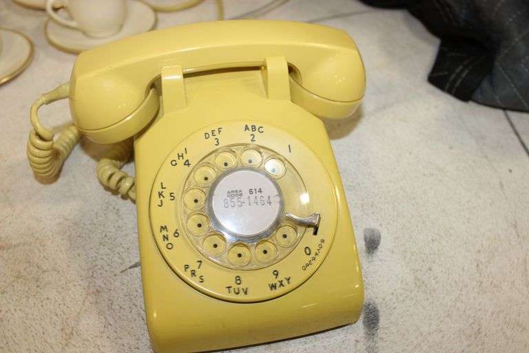 Vintage Yellow Telephone