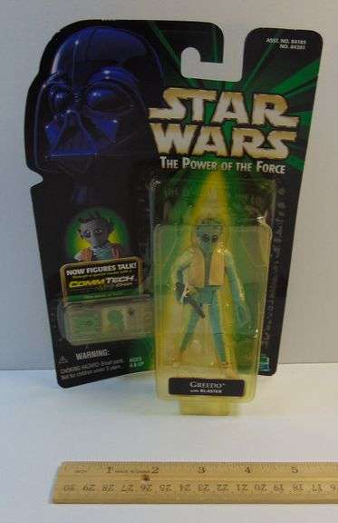 Vintage New 1999 Hasbro Star Wars "The Power of the Force" Greedo" Action Figure