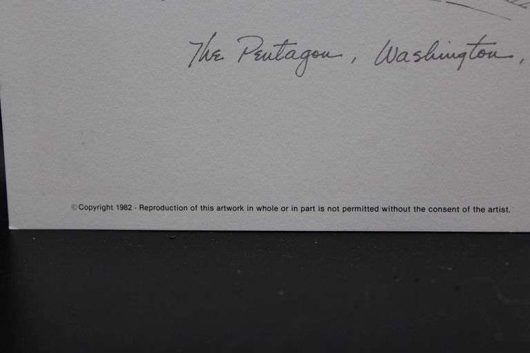 Joe Camareno 1982 The Pentagon, Washington D.C. Illustration Print