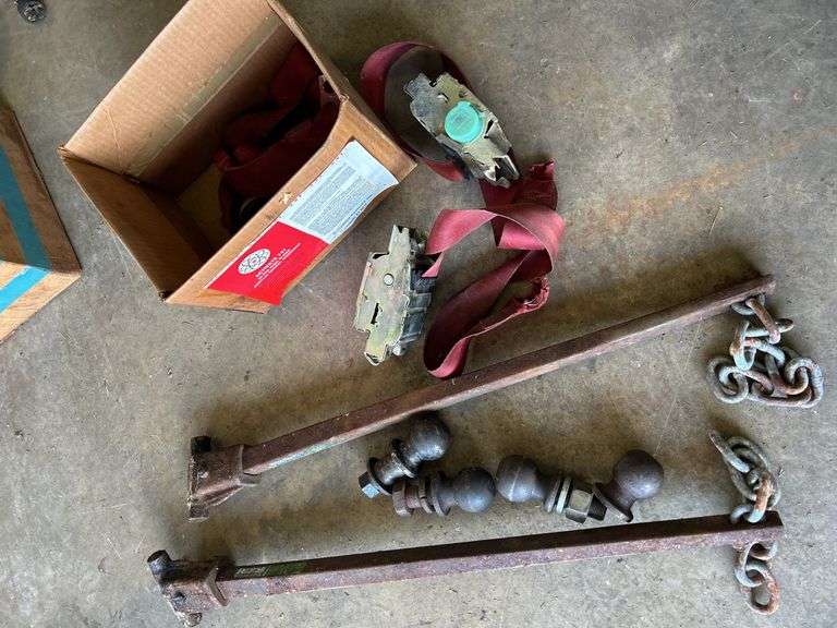 Frame Hitches, Ratchet Straps, Ball Hitch.