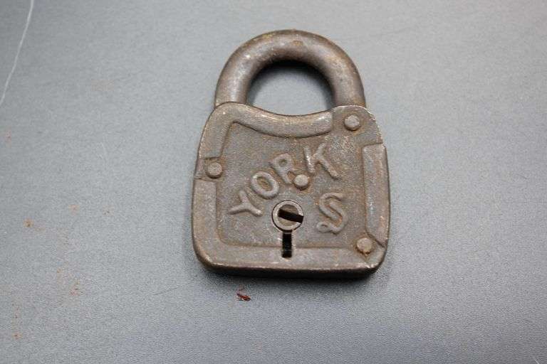 Rare Antique Lot of Three Padlocks With ‘Yuma Territorial Prison Arizona’ , YORK , and Combination