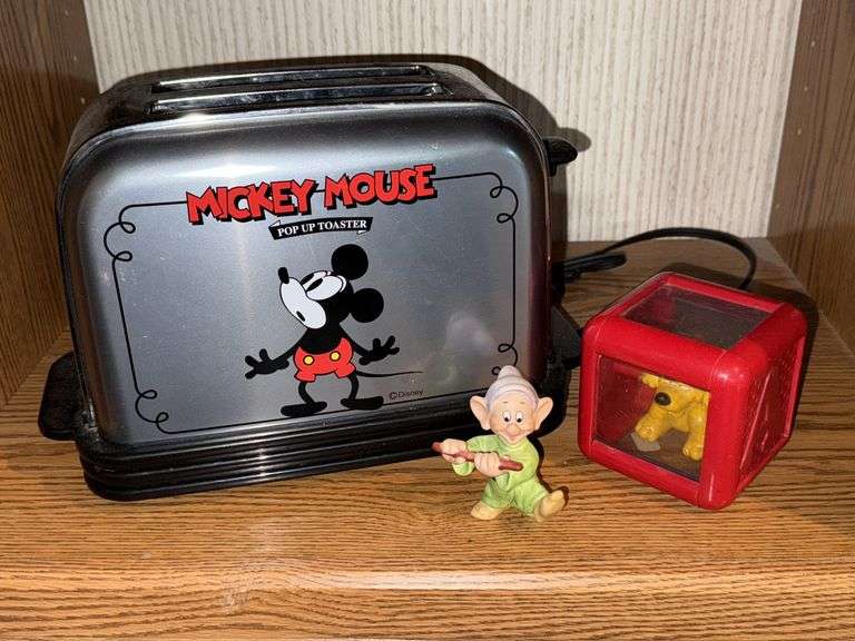 Mickey Mouse Toaster & Ceramic Figurines