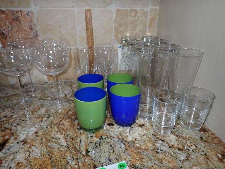 23pc Elegant Glass Lot - Tiffany & Co - Mikasa - Libbey