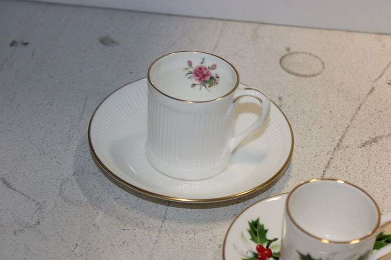Demitasse China Cup & Saucer Sets