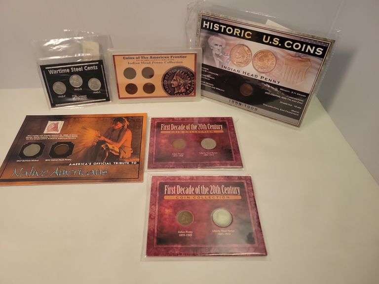 Indian Head, Lincoln & (2) Nickels