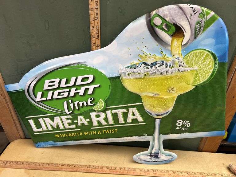 2012 Bud Light Lime-A-Rite Metal Sign
