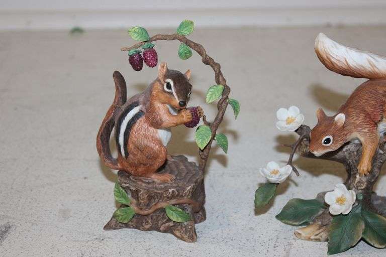 Lenox Red Squirrel & Chipmunk Figures