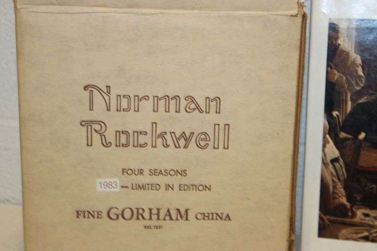 Norman Rockwell Plates & Book