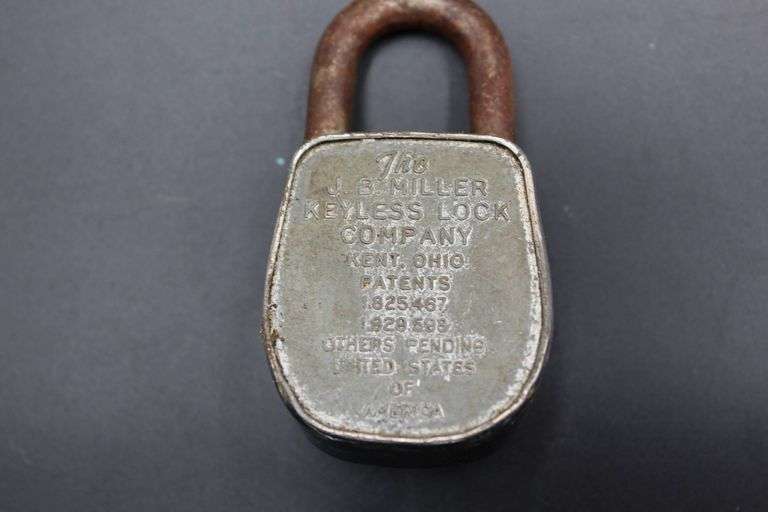 Vintage Padlocks Including Cleveland, Corbin Ironclad, and J.E. Miller
