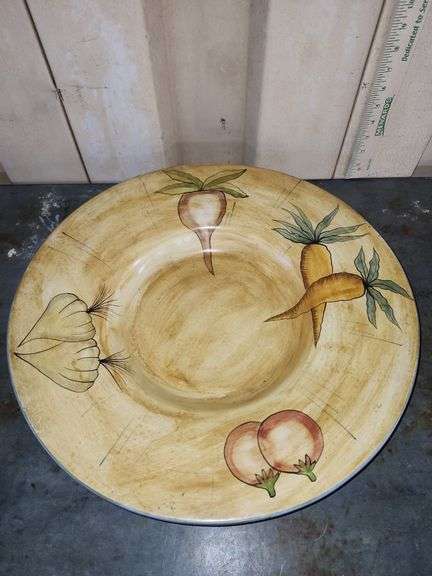 Laurie Gates Pottery Large Centerpiece Bowl 18"X2.5"