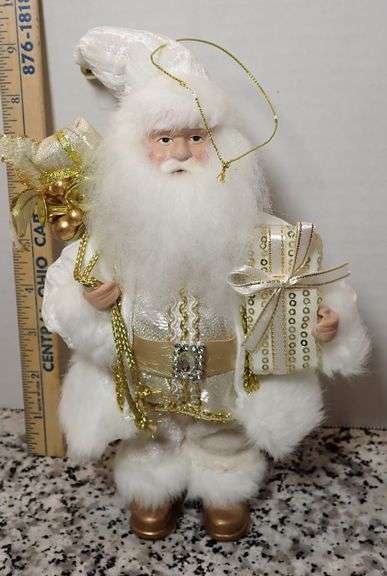 10" Plush Velvet Santa