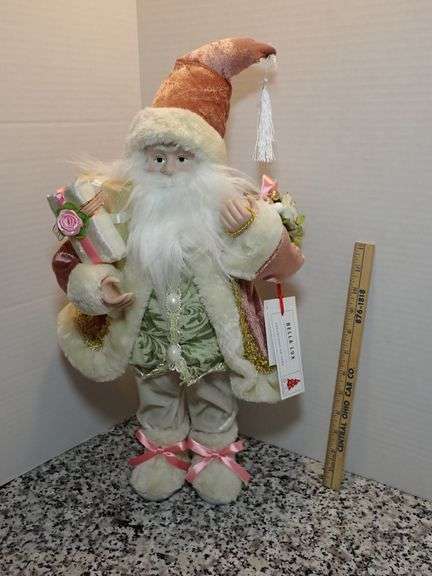 18" Plush Velvet Santa