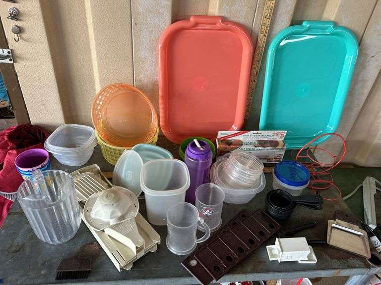 Laundry Basket & Plastic Containers