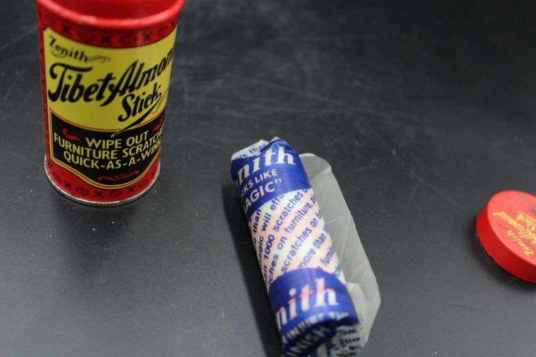 Crayola Tin Replica and Tibet Almond Stick Furniture Scratch Remover