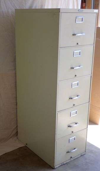 INVINCIBLE METAL FURNITURE 5 DRAWER LEGAL FILING CABINET