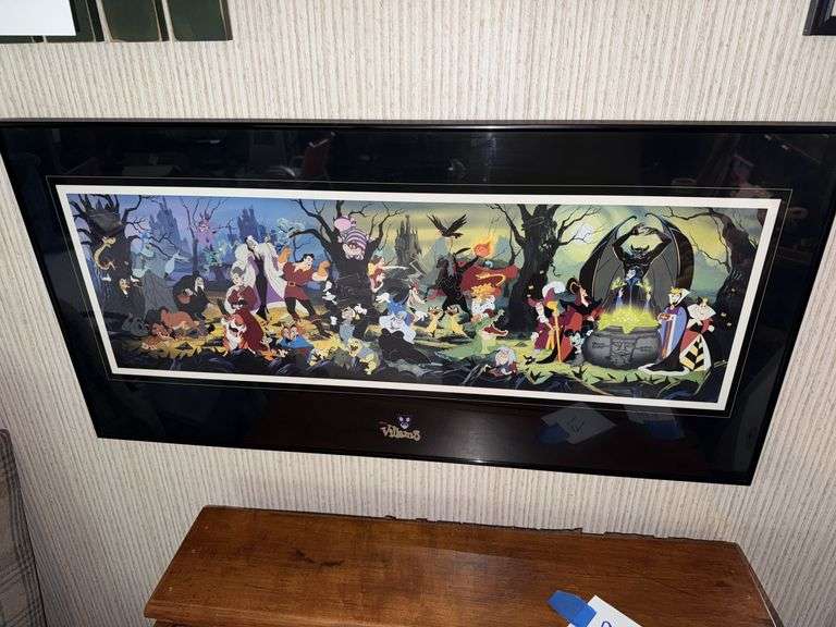Framed Disney Villains Art Print