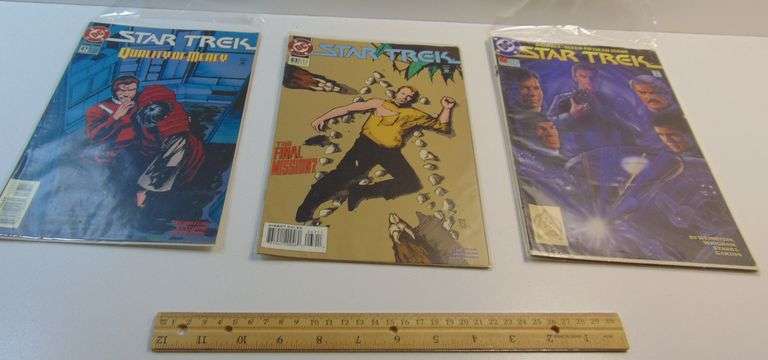 Lot Of (3) "Star Trek" Comic Books