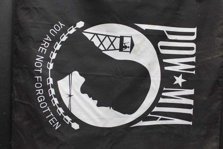 POW-MIA Black Flag with ‘You Are Not Forgotten’ Text