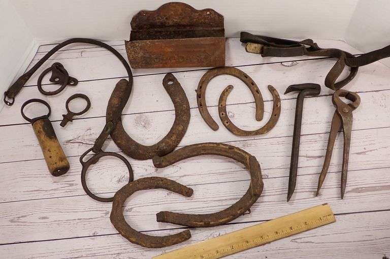 Collection of Antique Primitive Equine Collectables - See all Pictures!