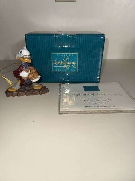 Walt Disney Collection Mickey’s Christmas Carol "Ba-Hum-Bug" with COA