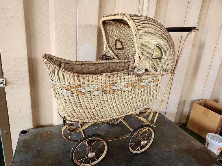 Vintage Wicker Stroller