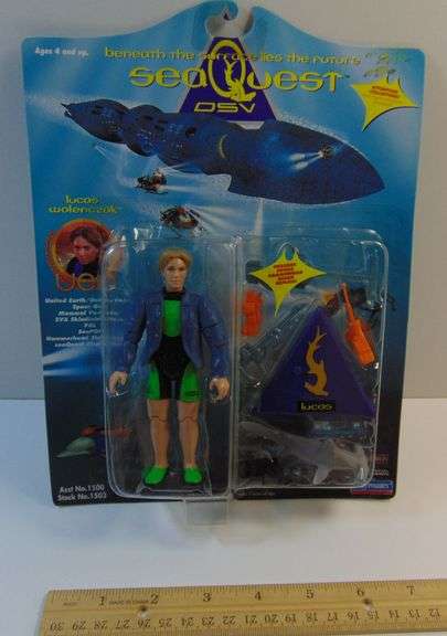 Vintage New 1993 Sea Quest Lucas Wolenc2ak Action Figure
