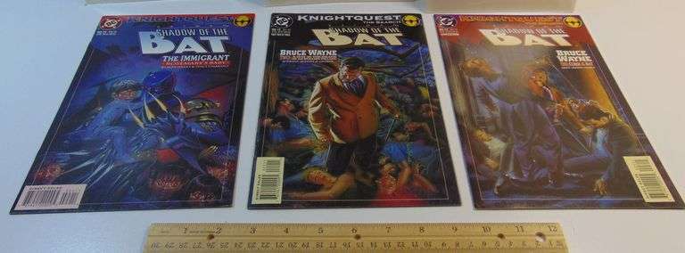 Lot of (3) Knightquest The Crusade Shadow of The Bat Comic Books