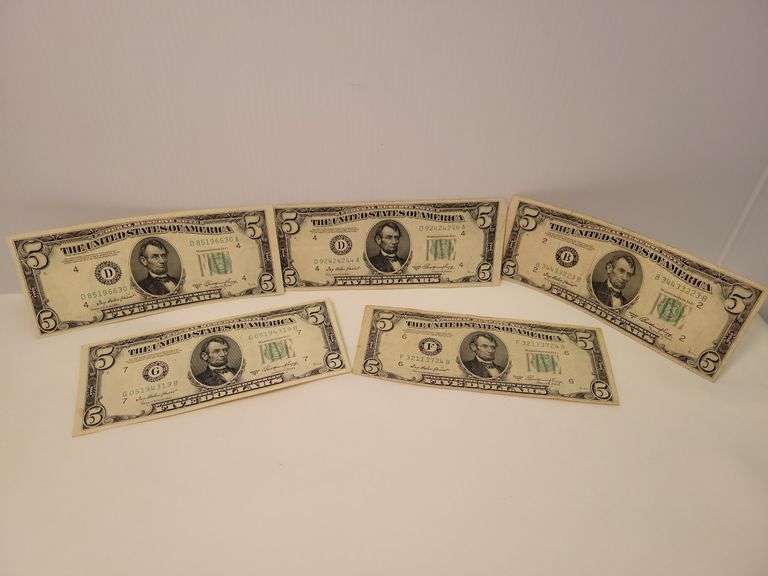 1950-A $5 Federal Reserve Notes