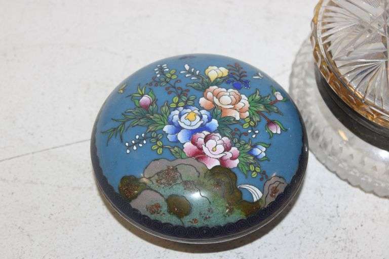 Cloisonné & Crystal Trinket Boxes