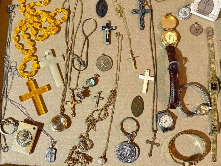 Sterling And Gold Religious Jewelry