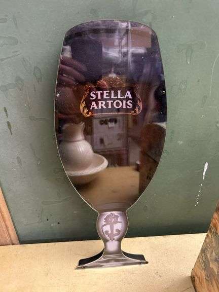 Stella Artois Lighted Sign Not Tested No Cord Mount Damage